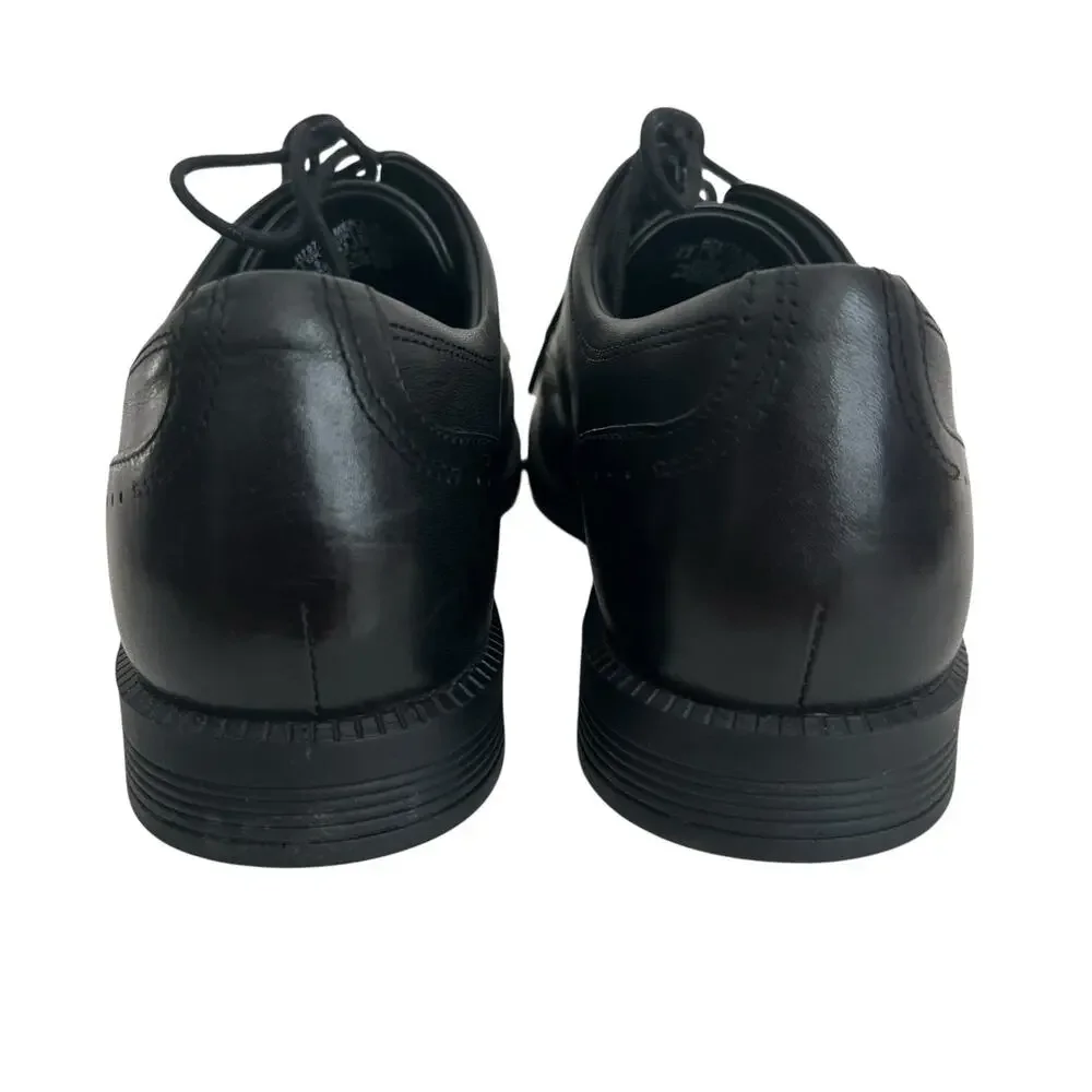 Rockport Black Leather Lace Up Oxford Shoes Size 9.5